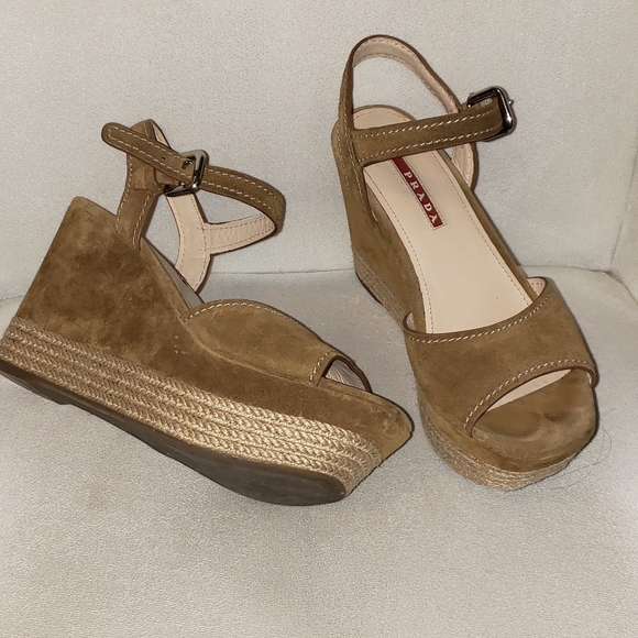 Prada suede wedges - Picture 3 of 3